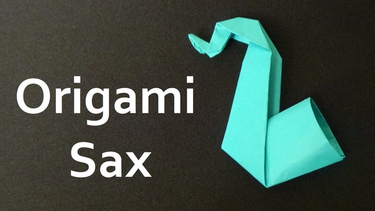 How to make origami sax
