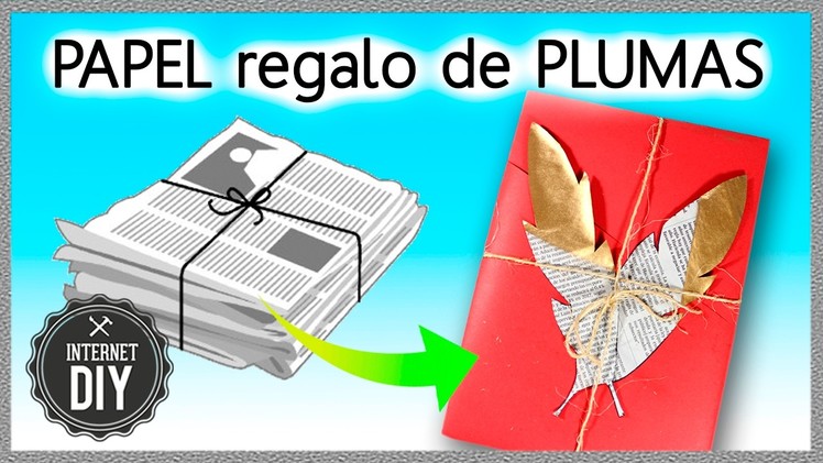How to WRAP GIFTS with NEWSPAPER * REGALOS ORIGINALES con PAPEL PERIÓDICO  ✅  Top Tips in 1 minute