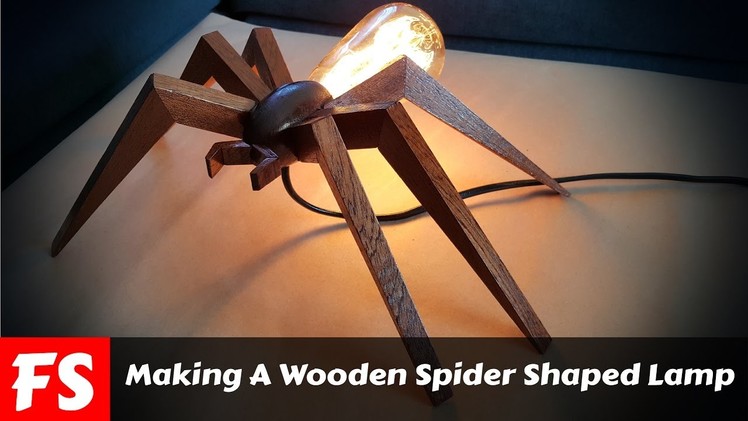 Making A Wooden Bug Shaped Lamp (FS Woodworking)