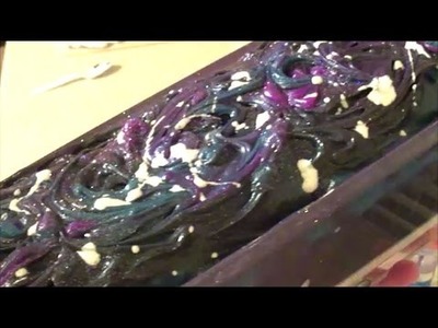 Making and Cutting Galaxy Cold Process Soap
