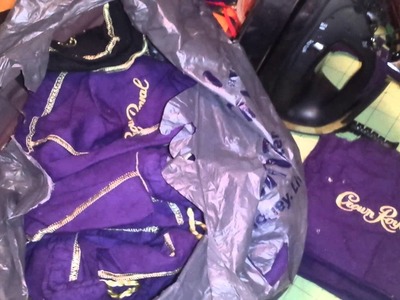Making of the Crown Royal quilt