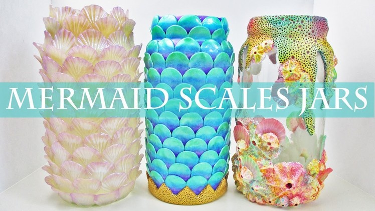 Mermaid Scales Jars, Polymer Clay Tutorial || Maive Ferrando