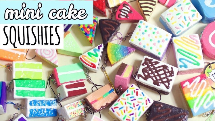 Mini Cake Squishies | Homemade Squishy Update #6