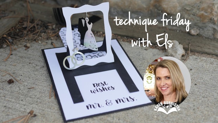 Mr. & Mrs. Hanging Charm Pull Tab | Technique Friday with Els AND Karen