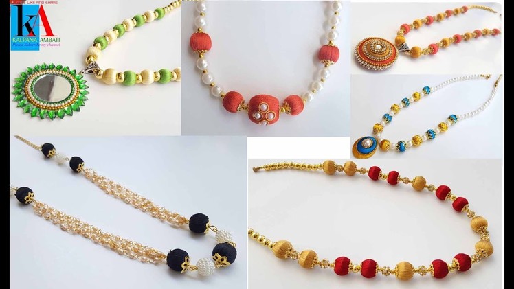 My top 5 latest Silk thread necklace collection