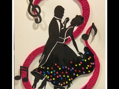 Quilled Dancing Couple Wall Art | Magic Quill