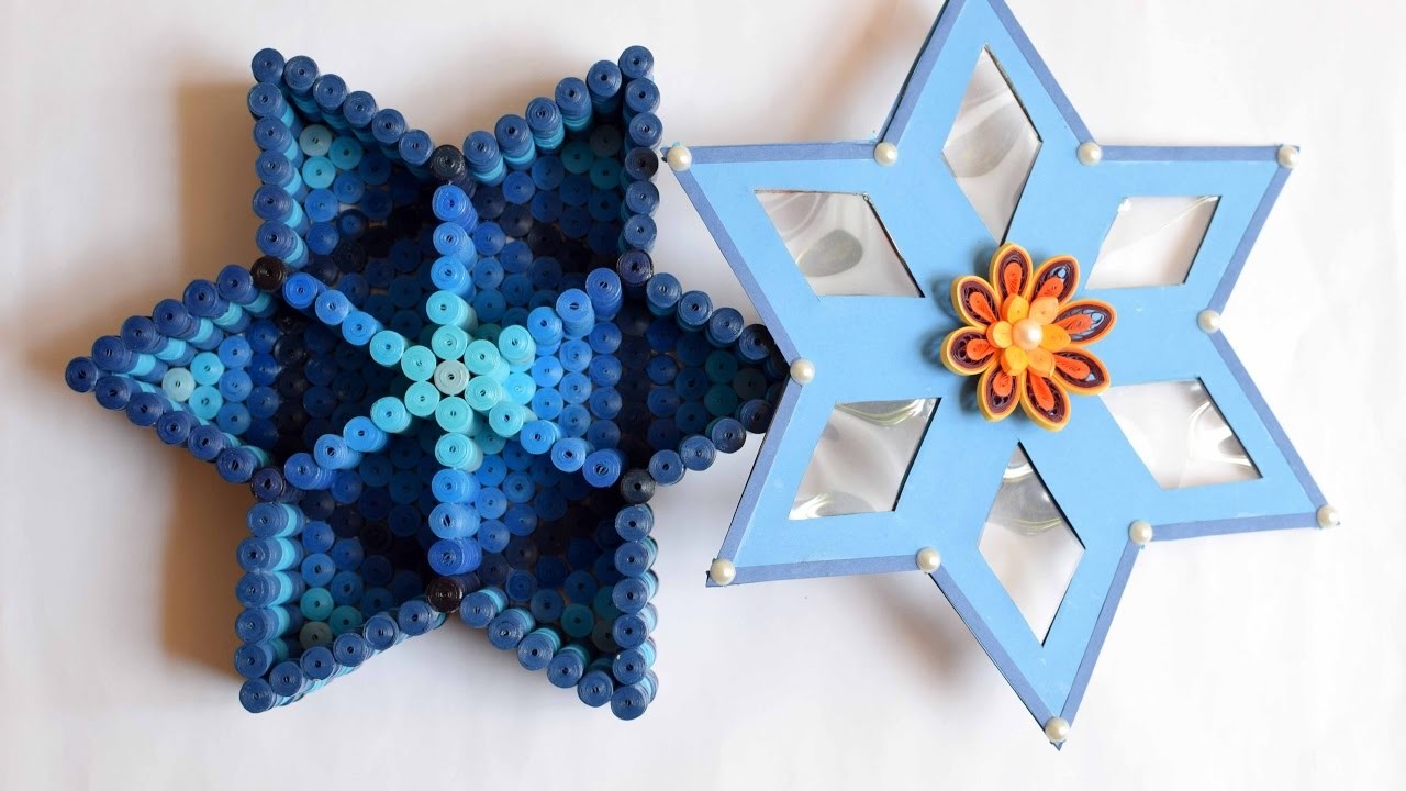 Quilled Star Shaped  Box. Quilled Dry fruit Box