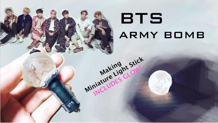 [Resin.Clay] Making Mini BTS Light Stick with ACTUAL LIGHTS?!