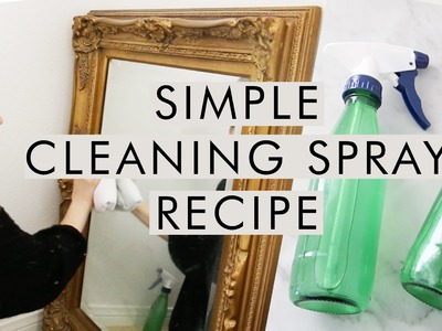 Safe & Effective Non-Toxic Surface and Glass Cleaner Recipe | Glass Bottle Upcycle