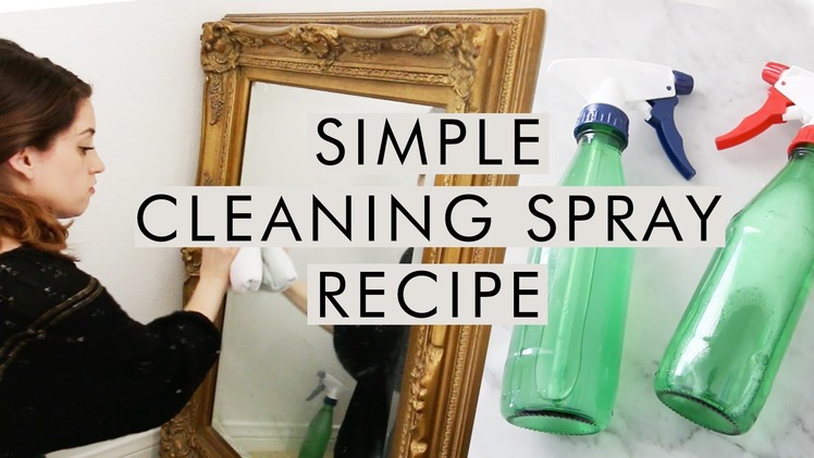 Safe & Effective Non-Toxic Surface and Glass Cleaner Recipe | Glass Bottle Upcycle