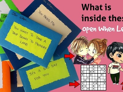 What is inside these "Open When Letters" | Part 2 | Friendship day cards | Rakhi card making |