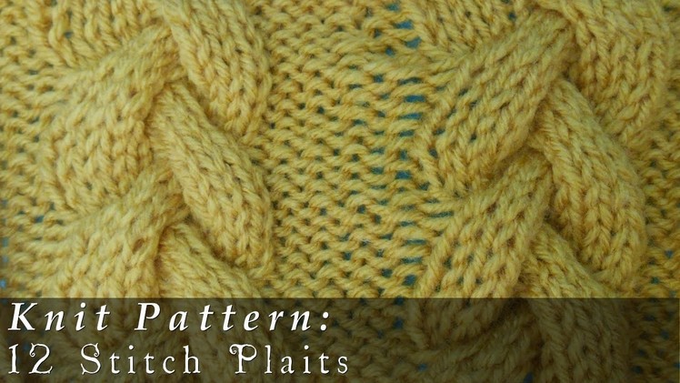 12 Stitch Plait { Knit }