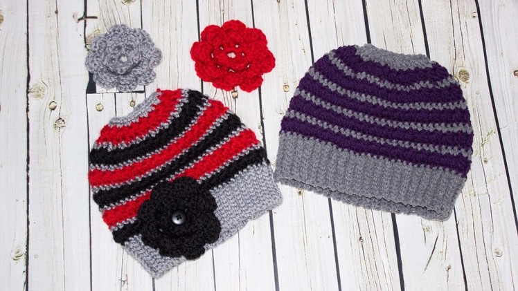 5 Point Star Messy Bun Hat in youth to small adult