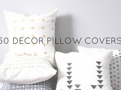 50 DIY PILLOW COVER CHALLENGE