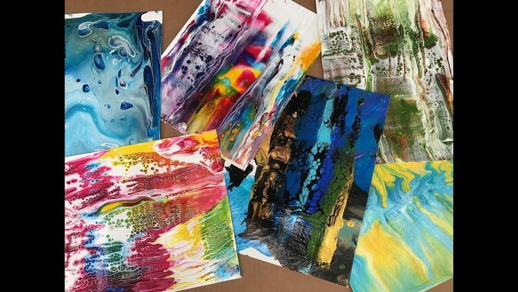 Acrylic Pour Painting: Build Your Library Of Techniques Using Watercolor Paper