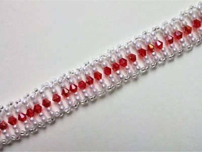 Beautiful birthday bracelet. Handmade bracelet -easy beading pattern for beginners