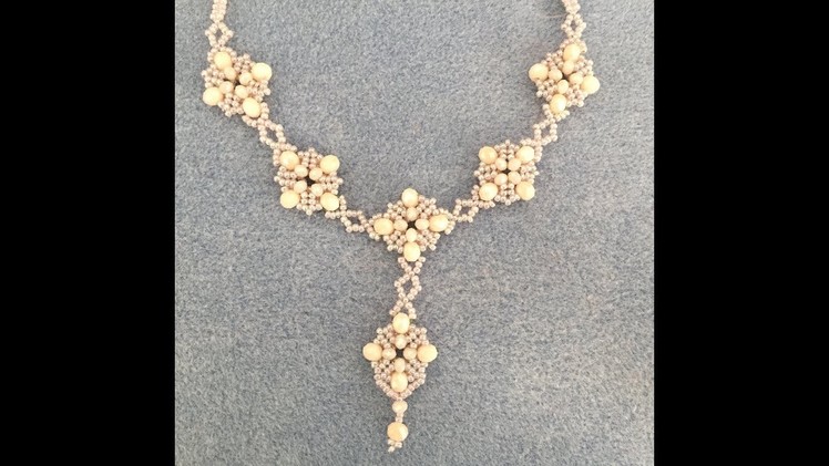 Blushing Bride Necklace- Intermediate to Advanced Beading Tutorial