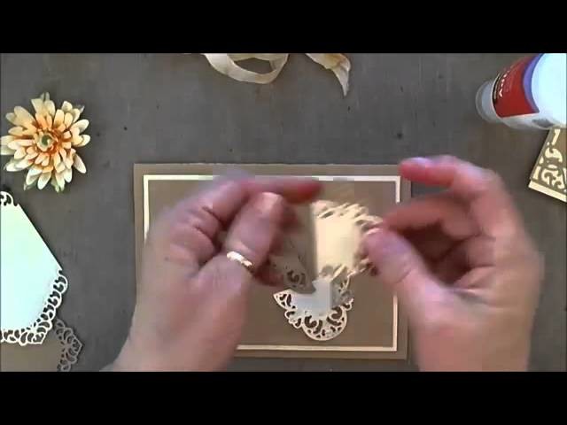 Card Making: Spellbinders Die D-Lites Gerber Daisy Card