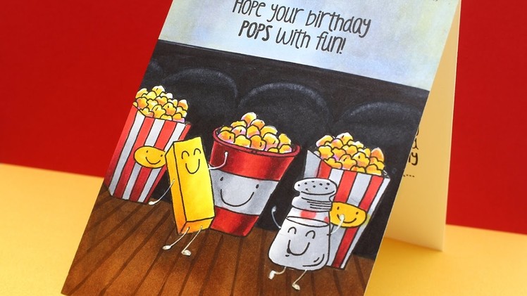 Copic Color a Movie Theater Card