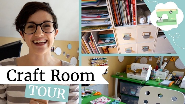 Craft Room Tour - Home Office Organization | @laurenfairwx
