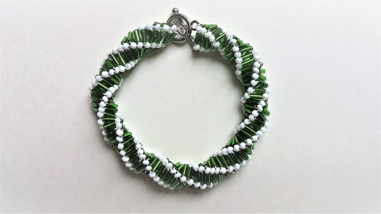 Create a spiral bracelet pattern that is perfect for necklaces or bracelets.