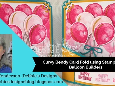 Curvy Bendy Card Fold with Balloon Builders