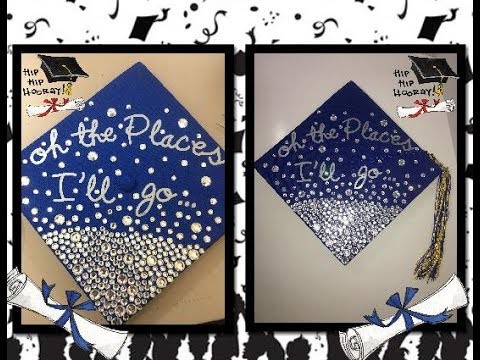 Decorating Kayla's Graduation Cap