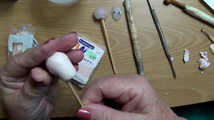 Demonstrating Easy Way To Sculpt the Shape of a Doll head
