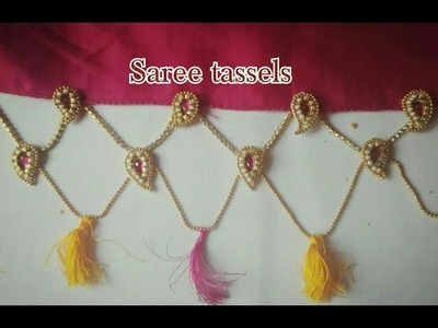 Designer saree tassels - making of Saree  kuchulu | tassel tutorials