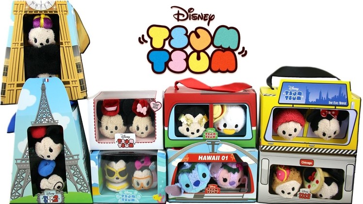 Disney Tsum Tsum - January 2017 -  Mickey Mouse and Friends Countries Collection and Valentine's Day