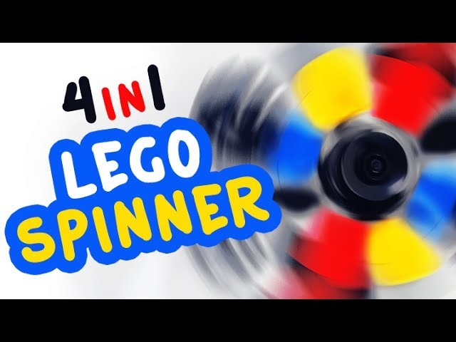 DIY 4 in 1 Fidget Spinner with Lego Compatible