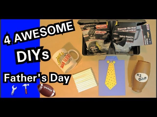 DIY Dollar Tree: 4 AWESOME Father's Day DIYs | Best Gifts 4 Dad | Gifts for Men || Chanelle Novosey