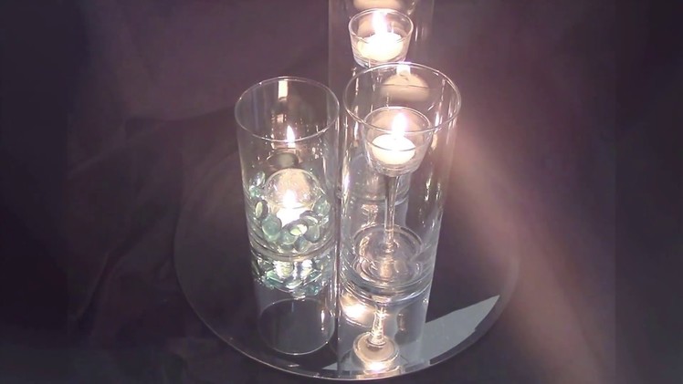 DIY Dollar Tree Double Wall Glass Tea Light Holders
