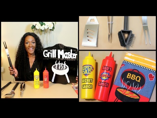 DIY Dollar Tree: Father's Day Gifts | ♨ Grill Master Sign | Gifts for Dad | Chanelle Novosey