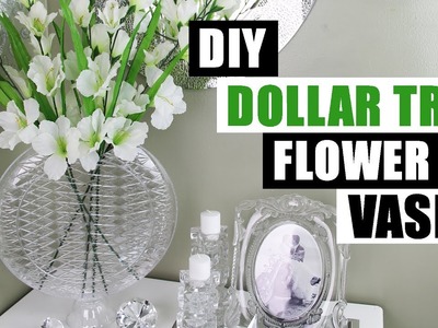 DIY DOLLAR TREE GLAM VASE Dollar Store DIY Glam Flower Vase DIY Glam Room Decor
