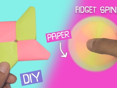 DIY Fidget Spinner using only PAPER! EASY Craft | Craftosphere