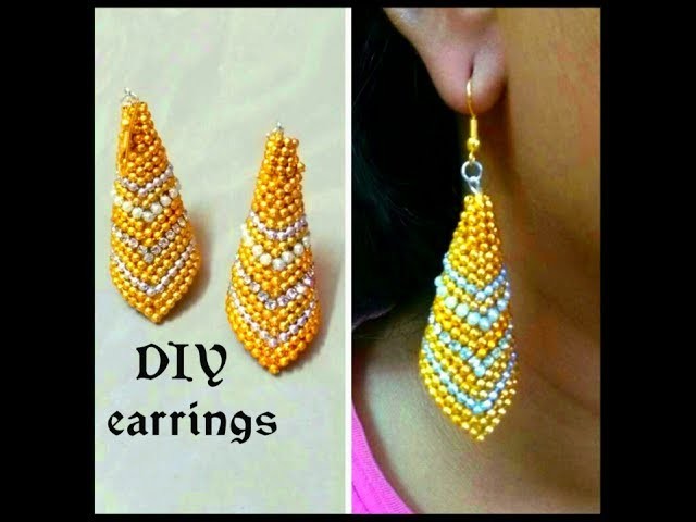 DIY : How to make earring using paper at home | Paper Earrings
