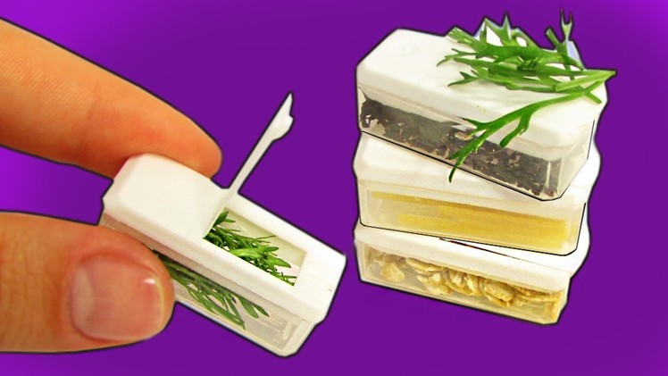 DIY Miniature Food Containers