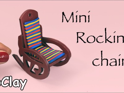 DIY Miniature Rocking Chair - Dollhouses Polymer clay tutorial