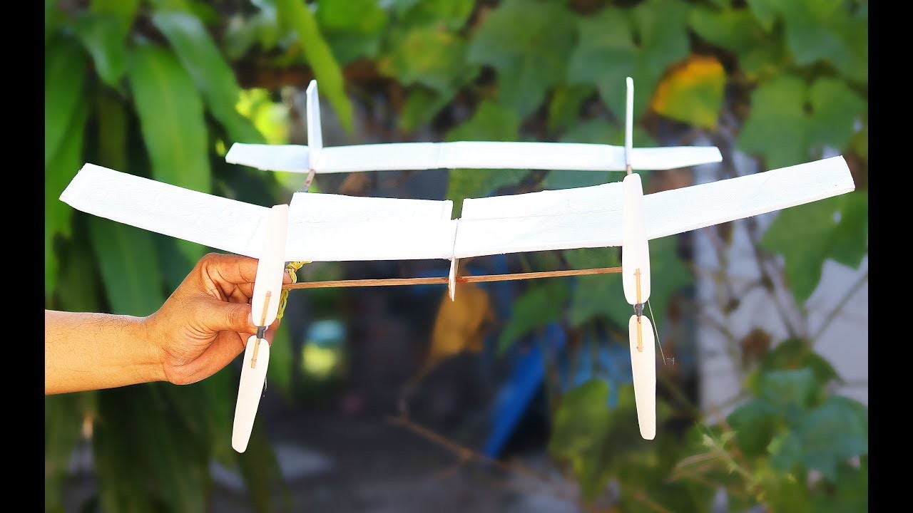 DIY Rubber Band Plane How to Make a Rubber Band Plane (Easy)