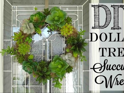 Dollar Tree Succulent Wreath | Collab with CraftyKitty