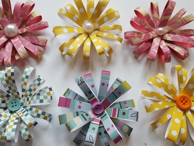 EASY DIY PAPER FLOWERS | PAPER CRAFTING | EMBELLISHMENTS