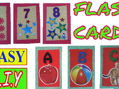 FLASH CARDS | ALPHABET FLASH CARDS | NUMBER FLASH CARDS | HOW TO MAKE FLASH CARDS | DIY FLASH CARDS