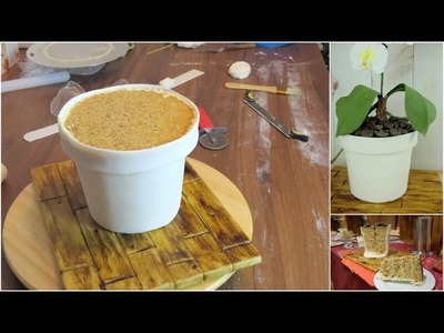 Flower Pot Cake - Orchid Cake TUTORIAL