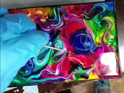 Fluid Painting - RAINBOW MARSHMALLOWS - Resin Art with Alcohol Inks