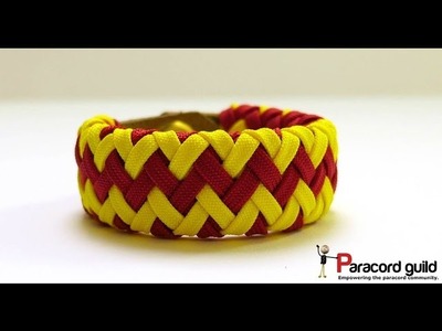Gaucho fan knot bracelet- leather strap version