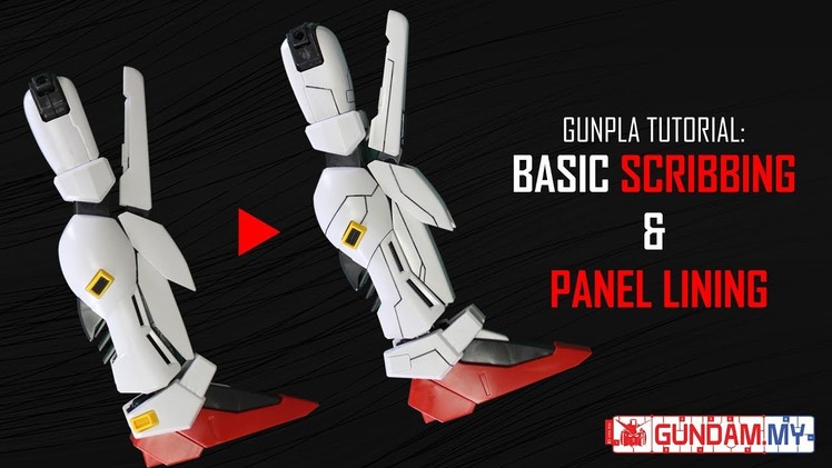 [Gunpla Tutorial] Basic Scribbing & Paneling (Project: S Gundam Part 1)