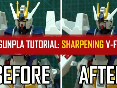 Gunpla Tutorial: Sharpening V-Fin