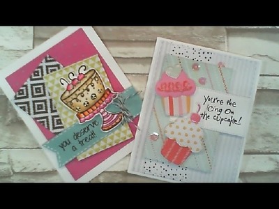 Happy  Friday Series. Using Whats In Our Stash. Sweet Cards. C&CT