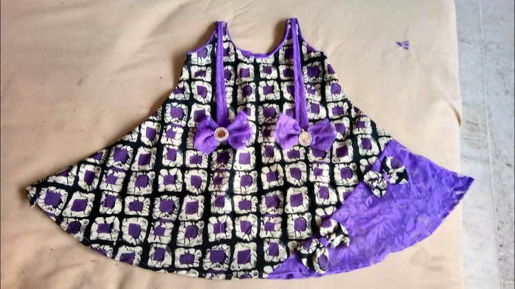 How to cutting and stitching a baby umbrella frock. ? full tutorial